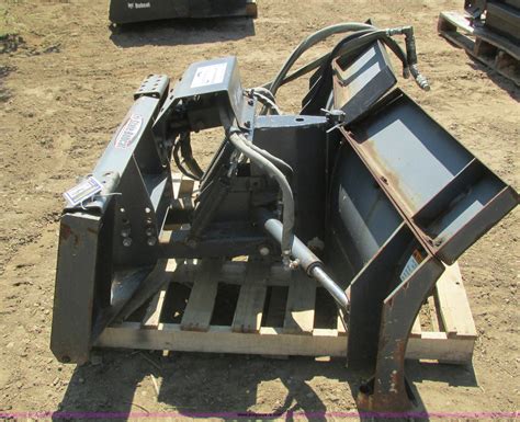 60 skid steer snow plow|skid steer snow plow for sale.